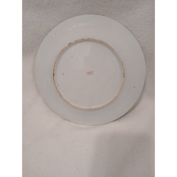 Japanese Moriage Hand Painted Dragonware 7.5" Plate Blue Band 3D Dragon & Flame - Picture 12 of 16